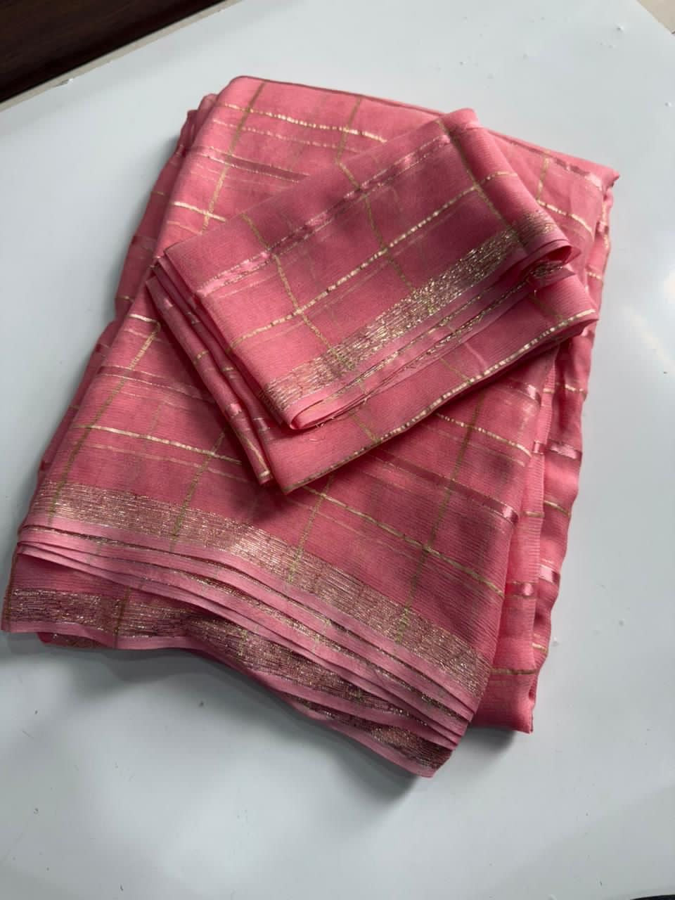 SOFIYA- ZARI CHEK - VISCOSE GEORGETTE SAREE